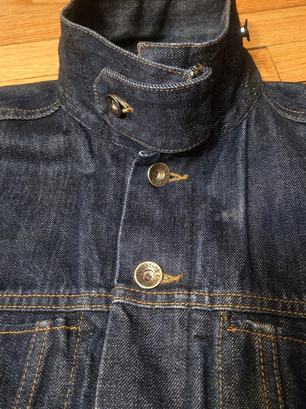 Engineered Garments Men's Dark Blue Denim Jacket - Classic Trucker Style. Xsmall - Picture 5 of 12